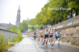 15.09.2024, Dresden, Germany (GER): Florent Claude (BEL), Philipp Nawrath (GER), Tero Seppala (FIN), (l-r) - City Biathlon - Dresden (GER). www.nordicfocus.com. © Reichert/NordicFocus. Every downloaded picture is fee-liable.