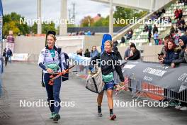 15.09.2024, Dresden, Germany (GER): Karoline Knotten (NOR), Ingrid Landmark Tandrevold (NOR), (l-r) - City Biathlon - Dresden (GER). www.nordicfocus.com. © Reichert/NordicFocus. Every downloaded picture is fee-liable.