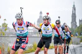 15.09.2024, Dresden, Germany (GER): Florent Claude (BEL) - City Biathlon - Dresden (GER). www.nordicfocus.com. © Reichert/NordicFocus. Every downloaded picture is fee-liable.