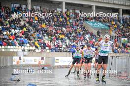 15.09.2024, Dresden, Germany (GER): Jakov Fak (SLO), Roman Rees (GER), Philipp Nawrath (GER), (l-r) - City Biathlon - Dresden (GER). www.nordicfocus.com. © Reichert/NordicFocus. Every downloaded picture is fee-liable.