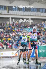 15.09.2024, Dresden, Germany (GER): Jakov Fak (SLO), Tarjei Boe (NOR), (l-r) - City Biathlon - Dresden (GER). www.nordicfocus.com. © Reichert/NordicFocus. Every downloaded picture is fee-liable.