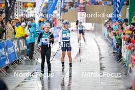 15.09.2024, Dresden, Germany (GER): Paulina Fialkova (SVK), Anna Gandler (AUT) - City Biathlon - Dresden (GER). www.nordicfocus.com. © Reichert/NordicFocus. Every downloaded picture is fee-liable.