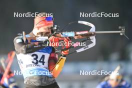 26.01.2024, Brezno-Osrblie, Slovakia (SVK): Simon Kaiser (GER) - IBU Open European Championships Biathlon, sprint men, Brezno-Osrblie (SVK). www.nordicfocus.com. © Reichert/NordicFocus. Every downloaded picture is fee-liable.