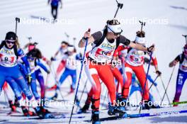 22.03.2024, Meribel, France (FRA): Romane Auguet (FRA) - French Championships biathlon, mass, Meribel (FRA). www.nordicfocus.com. © Thibaut/NordicFocus. Every downloaded picture is fee-liable.