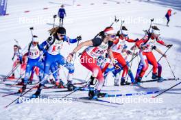 22.03.2024, Meribel, France (FRA): Jeanne Dautheville (FRA) - French Championships biathlon, mass, Meribel (FRA). www.nordicfocus.com. © Thibaut/NordicFocus. Every downloaded picture is fee-liable.