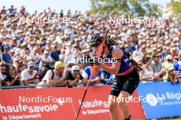 31.08.2024, Annecy, France (FRA): Julia Simon (FRA) - Martin Fourcade Nordic Festival Biathlon, Annecy (FRA). www.nordicfocus.com. © Manzoni/NordicFocus. Every downloaded picture is fee-liable.