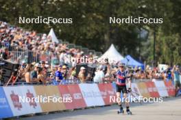 31.08.2024, Annecy, France (FRA): Sebastian Stalder (SUI) - Martin Fourcade Nordic Festival Biathlon, Annecy (FRA). www.nordicfocus.com. © Manzoni/NordicFocus. Every downloaded picture is fee-liable.