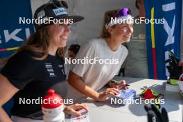 31.08.2024, Annecy, France (FRA): Ingrid Landmark Tandrevold (NOR), Lena Haecki-Gross (SUI), (l-r)  - Martin Fourcade Nordic Festival Biathlon, Annecy (FRA). www.nordicfocus.com. © Thibaut/NordicFocus. Every downloaded picture is fee-liable.