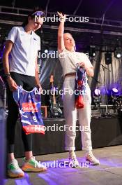 30.08.2024, Annecy, France (FRA): Tuuli Tomingas (EST), Sophie Chauveau (FRA), (l-r) - Martin Fourcade Nordic Festival Biathlon, Annecy (FRA). www.nordicfocus.com. © Manzoni/NordicFocus. Every downloaded picture is fee-liable.