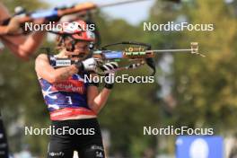 31.08.2024, Annecy, France (FRA): Justine Braisaz-Bouchet (FRA) - Martin Fourcade Nordic Festival Biathlon, Annecy (FRA). www.nordicfocus.com. © Manzoni/NordicFocus. Every downloaded picture is fee-liable.