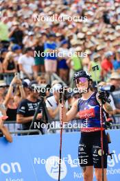 31.08.2024, Annecy, France (FRA): Lou Jeanmonnot (FRA) - Martin Fourcade Nordic Festival Biathlon, Annecy (FRA). www.nordicfocus.com. © Manzoni/NordicFocus. Every downloaded picture is fee-liable.