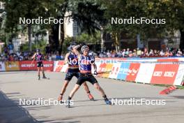 31.08.2024, Annecy, France (FRA): Sebastian Stalder (SUI) - Martin Fourcade Nordic Festival Biathlon, Annecy (FRA). www.nordicfocus.com. © Manzoni/NordicFocus. Every downloaded picture is fee-liable.