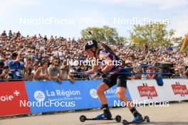 31.08.2024, Annecy, France (FRA): Sophie Chauveau (FRA) - Martin Fourcade Nordic Festival Biathlon, Annecy (FRA). www.nordicfocus.com. © Manzoni/NordicFocus. Every downloaded picture is fee-liable.