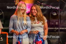 30.08.2024, Annecy, France (FRA): Anna Gandler (AUT), Lena Haecki-Gross (SUI), (l-r)  - Martin Fourcade Nordic Festival Biathlon, Annecy (FRA). www.nordicfocus.com. © Thibaut/NordicFocus. Every downloaded picture is fee-liable.