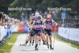 31.08.2024, Annecy, France (FRA): Lou Jeanmonnot (FRA) - Martin Fourcade Nordic Festival Biathlon, Annecy (FRA). www.nordicfocus.com. © Thibaut/NordicFocus. Every downloaded picture is fee-liable.