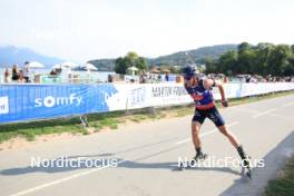 31.08.2024, Annecy, France (FRA): Quentin Fillon Maillet (FRA) - Martin Fourcade Nordic Festival Biathlon, Annecy (FRA). www.nordicfocus.com. © Manzoni/NordicFocus. Every downloaded picture is fee-liable.