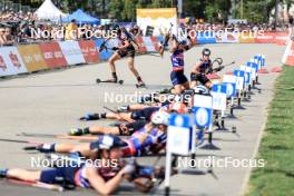 31.08.2024, Annecy, France (FRA): Tuuli Tomingas (EST), Anna Gandler (AUT), (l-r) - Martin Fourcade Nordic Festival Biathlon, Annecy (FRA). www.nordicfocus.com. © Manzoni/NordicFocus. Every downloaded picture is fee-liable.