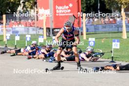 31.08.2024, Annecy, France (FRA): Jakov Fak (SLO) - Martin Fourcade Nordic Festival Biathlon, Annecy (FRA). www.nordicfocus.com. © Manzoni/NordicFocus. Every downloaded picture is fee-liable.