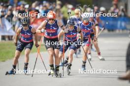 31.08.2024, Annecy, France (FRA): Julia Simon (FRA), Lou Jeanmonnot (FRA), (l-r)  - Martin Fourcade Nordic Festival Biathlon, Annecy (FRA). www.nordicfocus.com. © Thibaut/NordicFocus. Every downloaded picture is fee-liable.