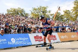 31.08.2024, Annecy, France (FRA): Sophie Chauveau (FRA) - Martin Fourcade Nordic Festival Biathlon, Annecy (FRA). www.nordicfocus.com. © Manzoni/NordicFocus. Every downloaded picture is fee-liable.