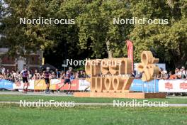 31.08.2024, Annecy, France (FRA): Johannes Kuehn (GER), Eric Perrot (FRA), Filip Fjeld Andersen (NOR), (l-r) - Martin Fourcade Nordic Festival Biathlon, Annecy (FRA). www.nordicfocus.com. © Manzoni/NordicFocus. Every downloaded picture is fee-liable.