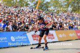 31.08.2024, Annecy, France (FRA): Julia Simon (FRA) - Martin Fourcade Nordic Festival Biathlon, Annecy (FRA). www.nordicfocus.com. © Manzoni/NordicFocus. Every downloaded picture is fee-liable.