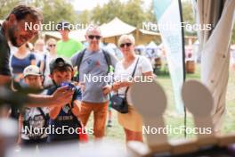 30.08.2024, Annecy, France (FRA): Event Feature: public uses the amusement at Greenweez - Martin Fourcade Nordic Festival Biathlon, Annecy (FRA). www.nordicfocus.com. © Manzoni/NordicFocus. Every downloaded picture is fee-liable.