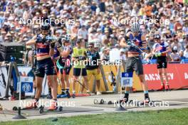 31.08.2024, Annecy, France (FRA): Emilien Jacquelin (FRA), Filip Fjeld Andersen (NOR), (l-r) - Martin Fourcade Nordic Festival Biathlon, Annecy (FRA). www.nordicfocus.com. © Manzoni/NordicFocus. Every downloaded picture is fee-liable.