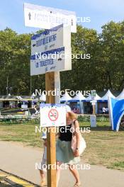 30.08.2024, Annecy, France (FRA): Event Feature: signs - Martin Fourcade Nordic Festival Biathlon, Annecy (FRA). www.nordicfocus.com. © Manzoni/NordicFocus. Every downloaded picture is fee-liable.