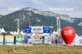 30.08.2024, Annecy, France (FRA): Event Feature: Overview over the stadium with the village - Martin Fourcade Nordic Festival Biathlon, Annecy (FRA). www.nordicfocus.com. © Manzoni/NordicFocus. Every downloaded picture is fee-liable.