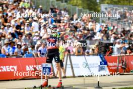 31.08.2024, Annecy, France (FRA): Johannes Kuehn (GER) - Martin Fourcade Nordic Festival Biathlon, Annecy (FRA). www.nordicfocus.com. © Manzoni/NordicFocus. Every downloaded picture is fee-liable.