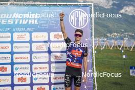 31.08.2024, Annecy, France (FRA): Eric Perrot (FRA) - Martin Fourcade Nordic Festival Biathlon, Annecy (FRA). www.nordicfocus.com. © Thibaut/NordicFocus. Every downloaded picture is fee-liable.