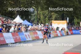 31.08.2024, Annecy, France (FRA): Eric Perrot (FRA) - Martin Fourcade Nordic Festival Biathlon, Annecy (FRA). www.nordicfocus.com. © Manzoni/NordicFocus. Every downloaded picture is fee-liable.