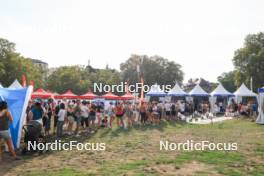 30.08.2024, Annecy, France (FRA): Event Feature: Queue for signatures of Emilien Jacqueline (FRA) and Quentin Fillon Maillet (FRA) - Martin Fourcade Nordic Festival Biathlon, Annecy (FRA). www.nordicfocus.com. © Manzoni/NordicFocus. Every downloaded picture is fee-liable.