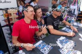 31.08.2024, Annecy, France (FRA): Quentin Fillon Maillet (FRA), Emilien Jacquelin (FRA), (l-r) - Martin Fourcade Nordic Festival Biathlon, Annecy (FRA). www.nordicfocus.com. © Thibaut/NordicFocus. Every downloaded picture is fee-liable.