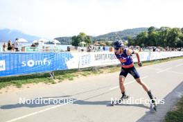 31.08.2024, Annecy, France (FRA): Quentin Fillon Maillet (FRA) - Martin Fourcade Nordic Festival Biathlon, Annecy (FRA). www.nordicfocus.com. © Manzoni/NordicFocus. Every downloaded picture is fee-liable.