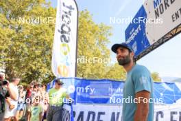 30.08.2024, Annecy, France (FRA): Martin Fourcade (FRA) - Martin Fourcade Nordic Festival Biathlon, Annecy (FRA). www.nordicfocus.com. © Manzoni/NordicFocus. Every downloaded picture is fee-liable.