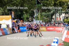 31.08.2024, Annecy, France (FRA): Sophie Chauveau (FRA), Justine Braisaz-Bouchet (FRA), (l-r) - Martin Fourcade Nordic Festival Biathlon, Annecy (FRA). www.nordicfocus.com. © Manzoni/NordicFocus. Every downloaded picture is fee-liable.