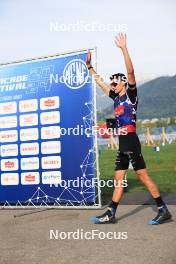 31.08.2024, Annecy, France (FRA): Eric Perrot (FRA) - Martin Fourcade Nordic Festival Biathlon, Annecy (FRA). www.nordicfocus.com. © Manzoni/NordicFocus. Every downloaded picture is fee-liable.