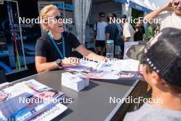 31.08.2024, Annecy, France (FRA): Sophie Chauveau (FRA) - Martin Fourcade Nordic Festival Biathlon, Annecy (FRA). www.nordicfocus.com. © Thibaut/NordicFocus. Every downloaded picture is fee-liable.