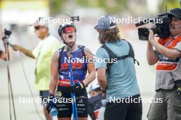 31.08.2024, Annecy, France (FRA): Lou Jeanmonnot (FRA) - Martin Fourcade Nordic Festival Biathlon, Annecy (FRA). www.nordicfocus.com. © Thibaut/NordicFocus. Every downloaded picture is fee-liable.