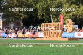 31.08.2024, Annecy, France (FRA): Emilien Jacquelin (FRA), Eric Perrot (FRA), Filip Fjeld Andersen (NOR), Quentin Fillon Maillet (FRA), (l-r) - Martin Fourcade Nordic Festival Biathlon, Annecy (FRA). www.nordicfocus.com. © Manzoni/NordicFocus. Every downloaded picture is fee-liable.