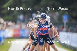 31.08.2024, Annecy, France (FRA): Lou Jeanmonnot (FRA) - Martin Fourcade Nordic Festival Biathlon, Annecy (FRA). www.nordicfocus.com. © Thibaut/NordicFocus. Every downloaded picture is fee-liable.