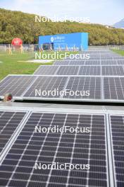 30.08.2024, Annecy, France (FRA): Event Feature: Solar panels produce energy for the festival - Martin Fourcade Nordic Festival Biathlon, Annecy (FRA). www.nordicfocus.com. © Manzoni/NordicFocus. Every downloaded picture is fee-liable.