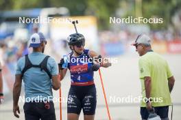 31.08.2024, Annecy, France (FRA): Julia Simon (FRA) - Martin Fourcade Nordic Festival Biathlon, Annecy (FRA). www.nordicfocus.com. © Thibaut/NordicFocus. Every downloaded picture is fee-liable.