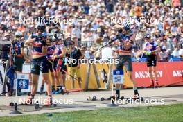 31.08.2024, Annecy, France (FRA): Emilien Jacquelin (FRA), Filip Fjeld Andersen (NOR), (l-r) - Martin Fourcade Nordic Festival Biathlon, Annecy (FRA). www.nordicfocus.com. © Manzoni/NordicFocus. Every downloaded picture is fee-liable.