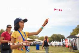 30.08.2024, Annecy, France (FRA): Event Feature: kids fun with plastic darts - Martin Fourcade Nordic Festival Biathlon, Annecy (FRA). www.nordicfocus.com. © Manzoni/NordicFocus. Every downloaded picture is fee-liable.