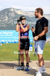 31.08.2024, Annecy, France (FRA): Julia Simon (FRA) - Martin Fourcade Nordic Festival Biathlon, Annecy (FRA). www.nordicfocus.com. © Manzoni/NordicFocus. Every downloaded picture is fee-liable.