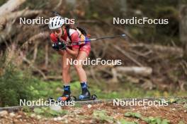 22.09.2024, Premanon, France (FRA): Undefined athlete competes - Biathlon Samse Summer Tour, individual, Premanon (FRA). www.nordicfocus.com. © Manzoni/NordicFocus. Every downloaded picture is fee-liable.