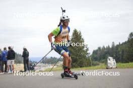 22.09.2024, Premanon, France (FRA): Elouan Thomas (FRA) - Biathlon Samse Summer Tour, individual, Premanon (FRA). www.nordicfocus.com. © Manzoni/NordicFocus. Every downloaded picture is fee-liable.